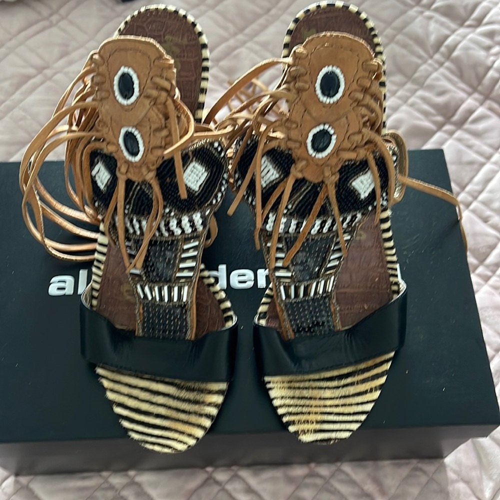 Sam Edelman wrap up heeled sandals